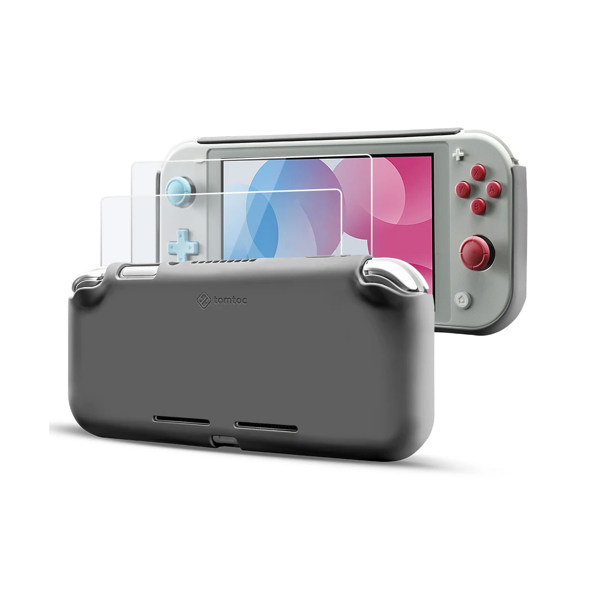 Tomtoc Liquid Silicone Case for Nintendo Switch Lite (Grey) | NTUC