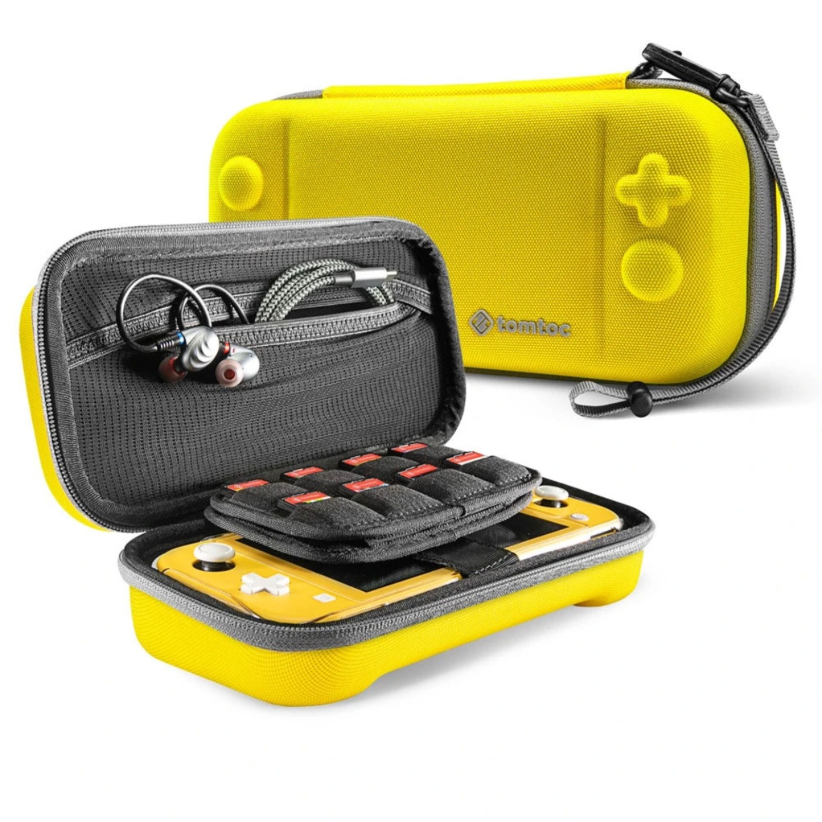 Tomtoc Travel Case for Nintendo Switch Lite (Yellow) | NTUC FairPrice