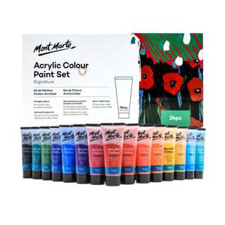 Mont Marte Acrylic Colour Paint Set 24pc x 75ml