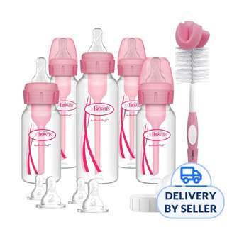 Dr. Brown's Narrow-Neck Options+ Bottle Set, Pink