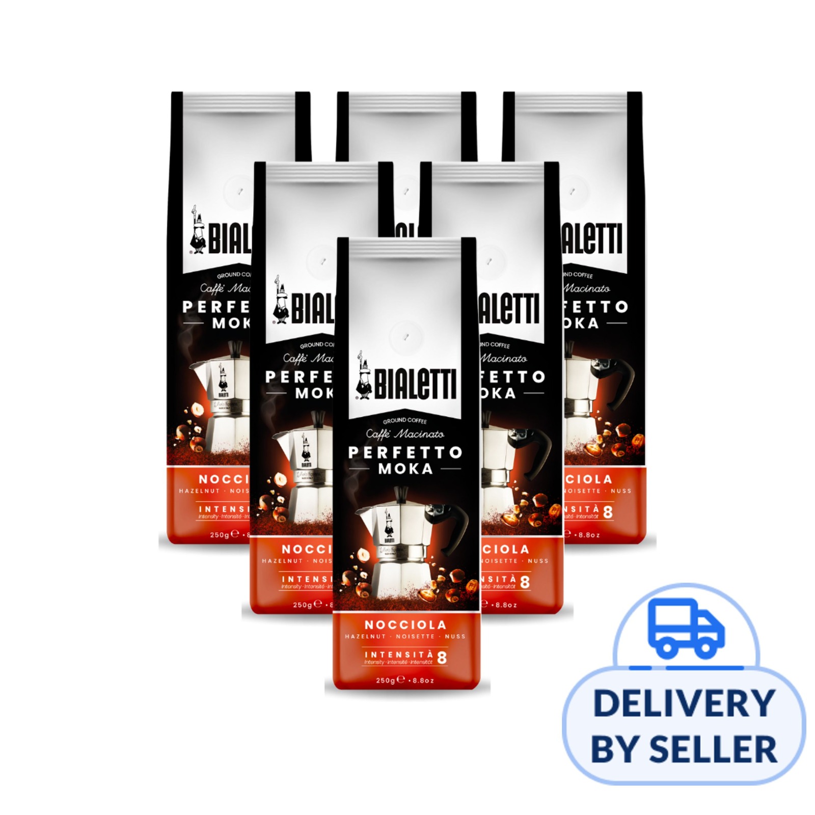 Bialetti Perfertto Moka Coffee Powder - Classico Bundle of 6