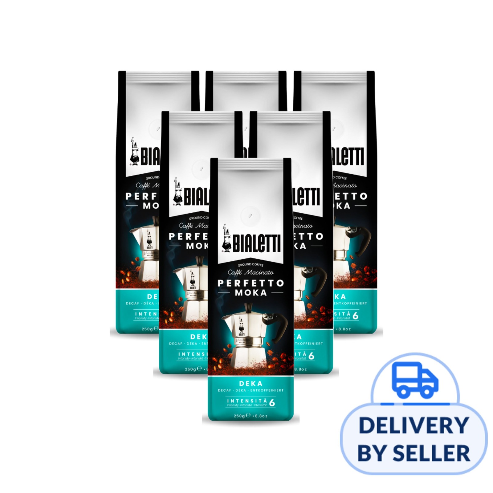 Bialetti Perfertto Moka Coffee Powder - Classico Bundle of 6