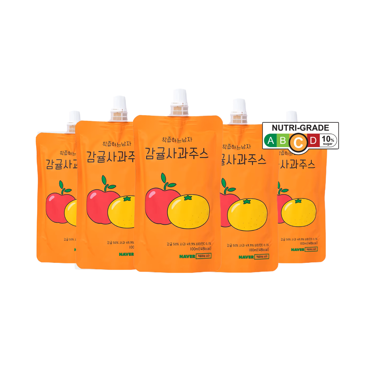 Korea 100% NFC Tangerine & Apple Fruit Juice