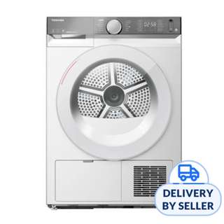 Toshiba 9kg Heat Pump Dryer - White (TD-BK100GHS)