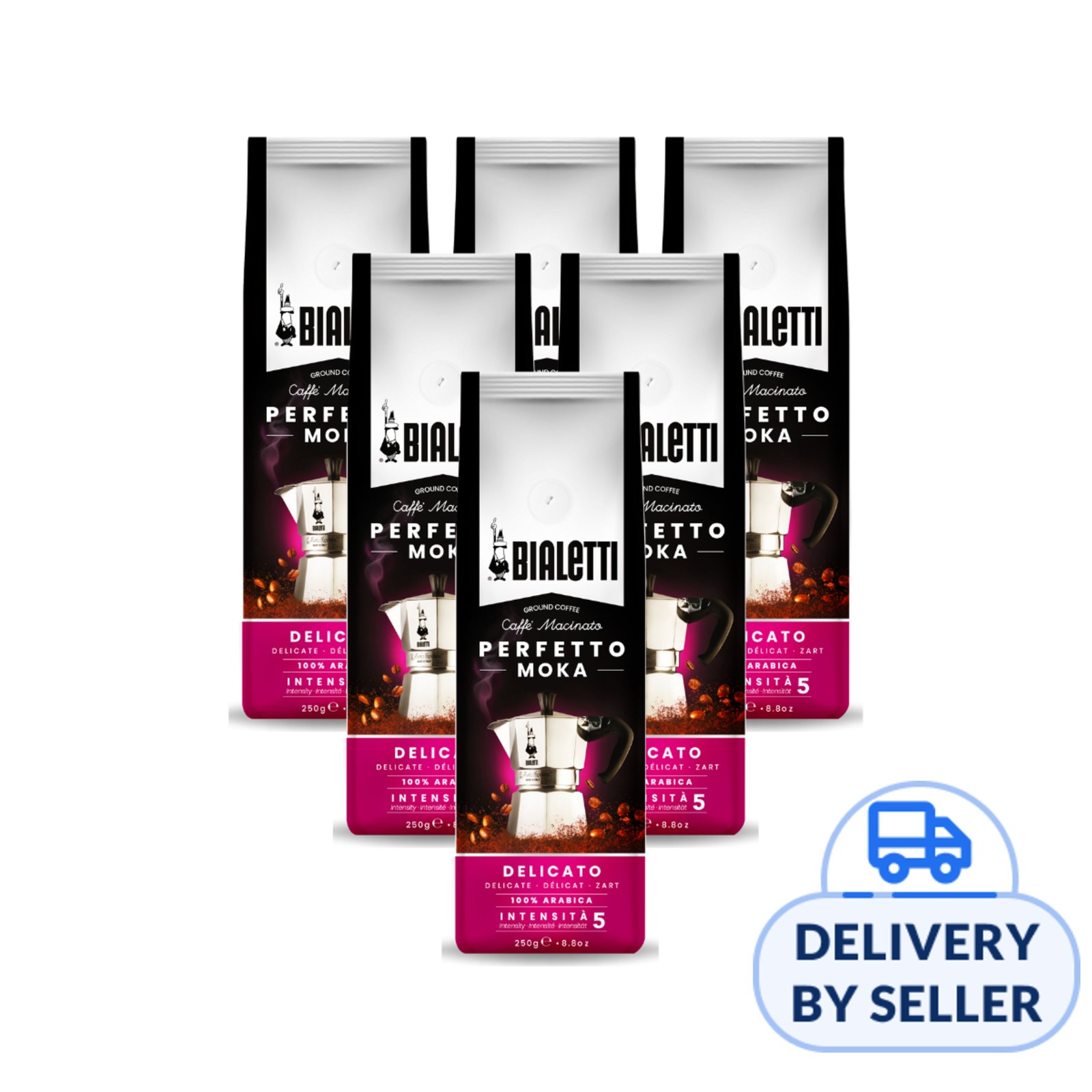 Bialetti Perfertto Moka Coffee Powder - Classico Bundle of 6