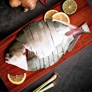 Serve Golden Pomfret Whole Hotpot Slice - Fresh