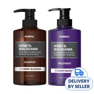 KUNDAL Shampoo & Treatment Set - Cherry Blossom