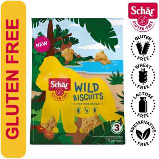 Schar Gluten Free Wild Biscuits - 115gr (5x23g) For Kids