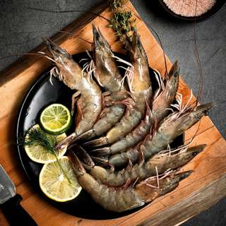 Serve Grey Vannamei Prawns Hotpot Steamboat - Fresh