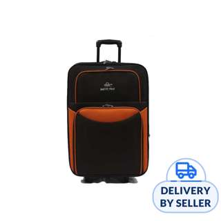 28 inch Large Affordable Expandable Fabric Luggage Brown