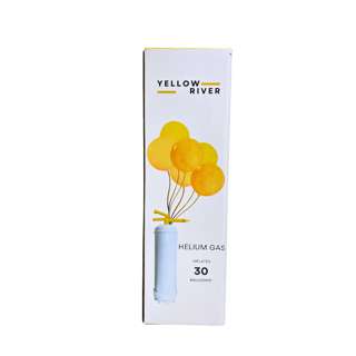 Yellow River Helium Balloon Gas Tank - Medium 30 Balloons Yellow River Helium Balloon Gas Tank - Medium 30 Balloons