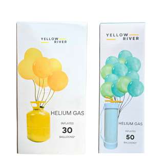 Yellow River Helium Gas Tank Large and Medium - 80 Balloons