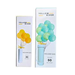 Yellow River Helium Gas Tank Large and Medium - 80 Balloons