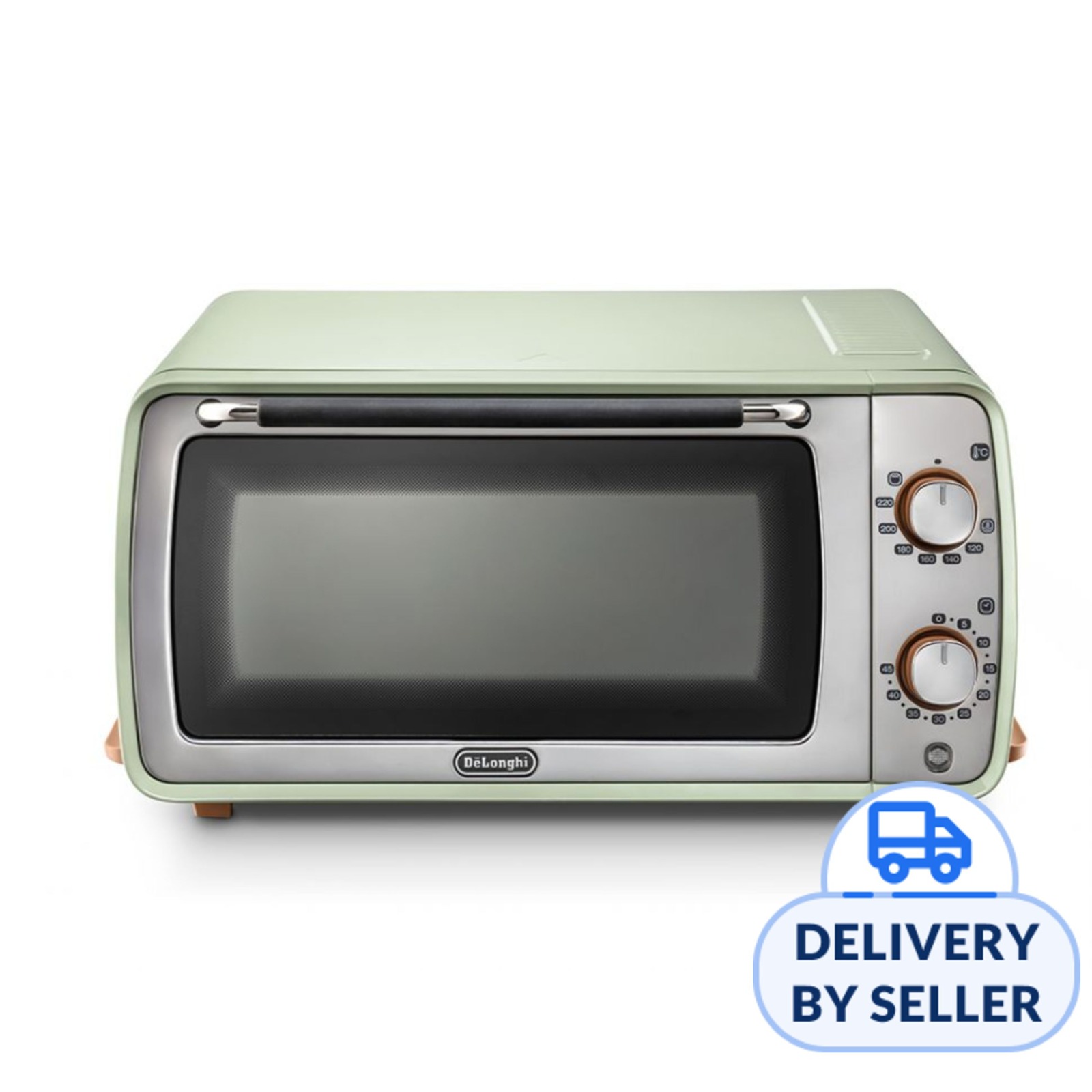 DeLonghi 9L Mini Oven Toaster Olive Green (EOI406.GR) NTUC FairPrice