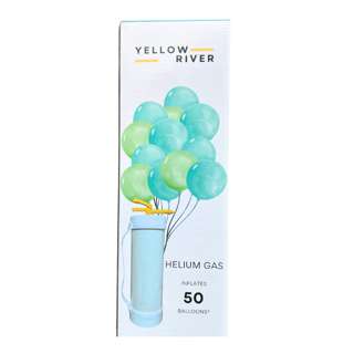 Yellow River Helium Balloon Gas Tank - Large 50 Balloons