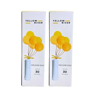 Yellow River Helium Gas Tank 2 Medium - 60 Balloons