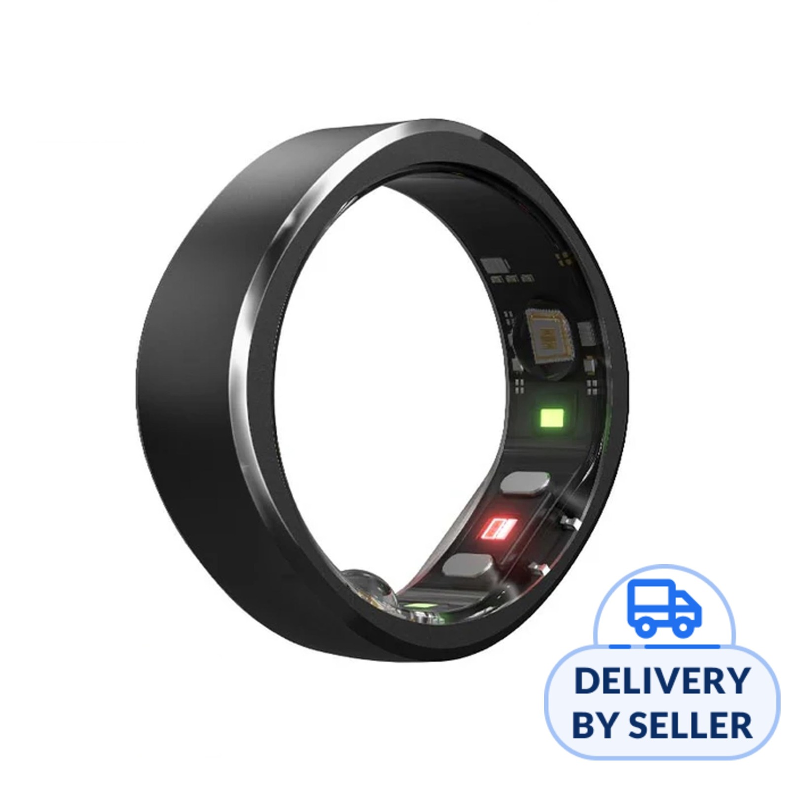 RingConn Smart Ring - Midnight Black (Size 12)