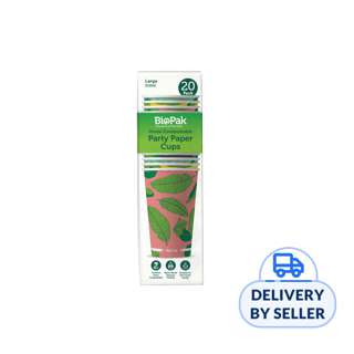 BioPak Compostable Party Paper Cups Hot & Cold Drinks 510ml