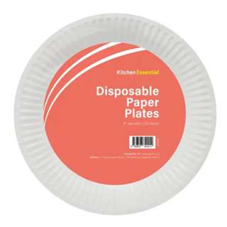 Kitchen Essentials Paper Plate 9" (20pcs)