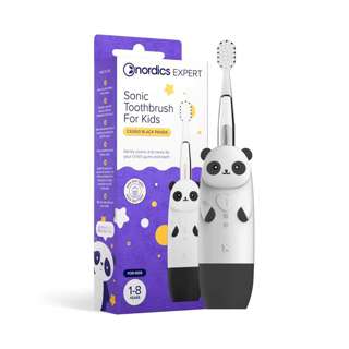 Nordics Sonic Toothbrush For Kids Black Panda