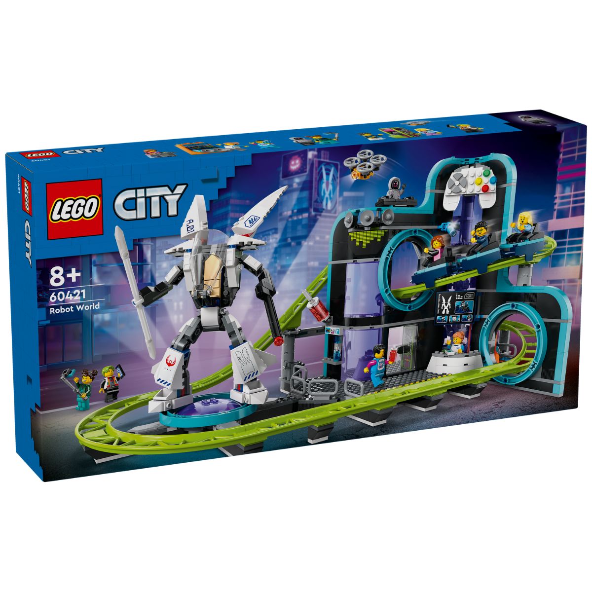 LEGO 60421 City Robot World Roller-Coaster Park | NTUC FairPrice