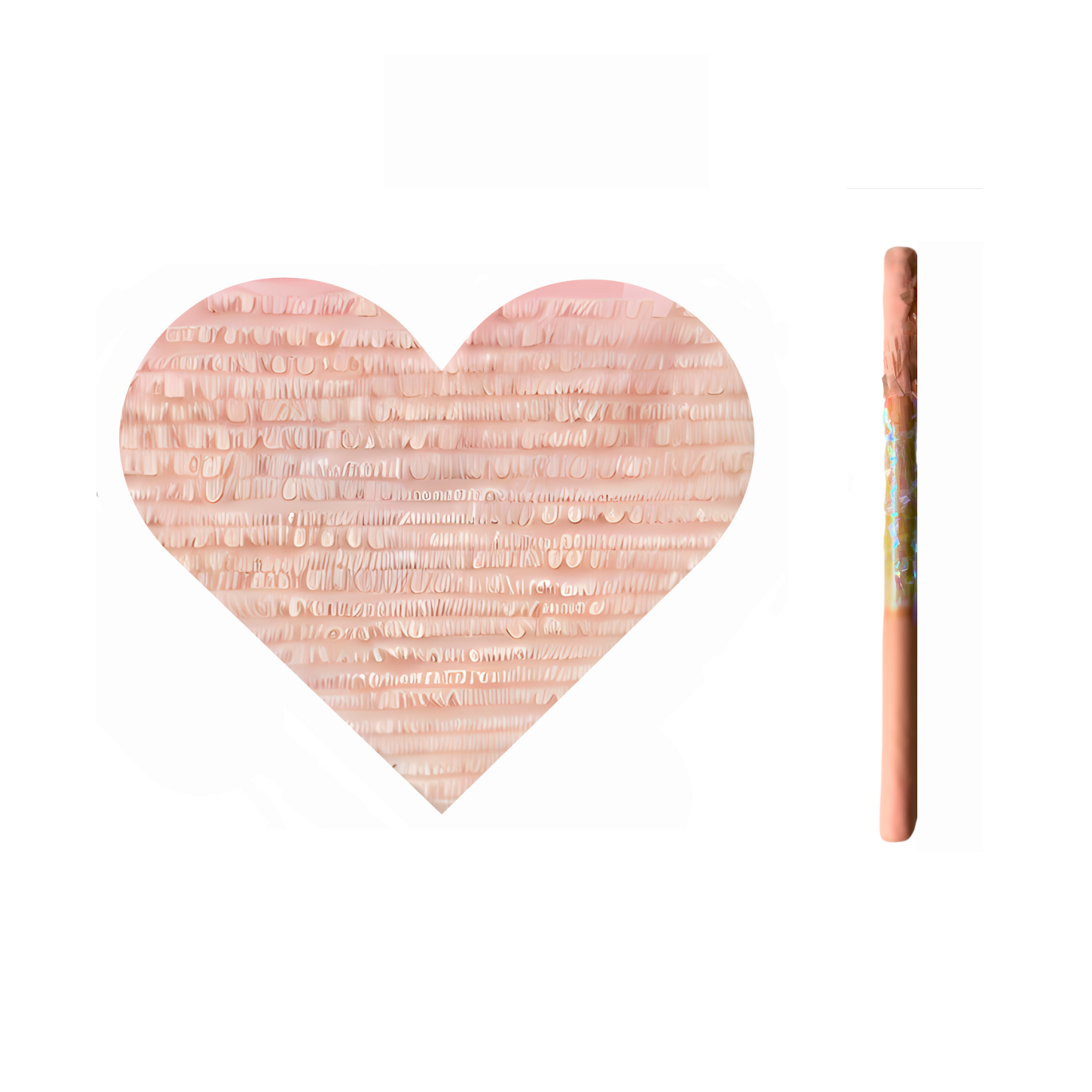 Pinata Love Beige With Stick