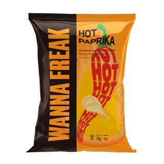 Wanna Freak Hot Paprika Potato Chips