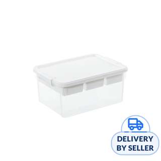 Citylife 16L Storage Box With Lego Lid & Tray - Clear