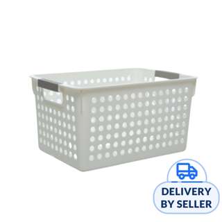 Citylife Storage Basket Organizer with holes - White