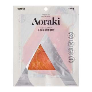 Aoraki NZ King Cold Smoked Salmon Slices - Frozen