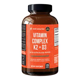 Nano Singapore Vitamin Complex K2 D3 BioPerine Nano Singapore Vitamin Complex K2 D3 BioPerine