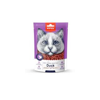 Wanpy Soft Oven-Roasted Duck Jerky Strips Cat 80g