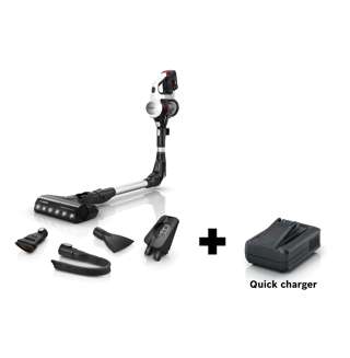 White Vacuum Cleaner+Quick Charger Bundle - BBS711W+BHZUC1844