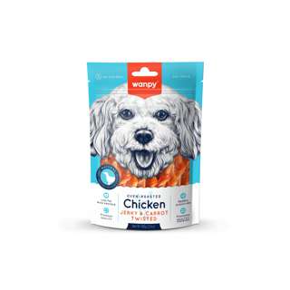 Wanpy Oven-Roasted Chicken & Carrot Stick Twisted 100g