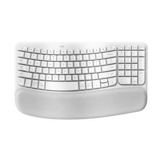 Logitech Wave Keys Ergonomic Wireless Keyboard - Off-white
