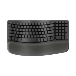 Logitech Wave Keys Ergonomic Wireless Keyboard - Graphite