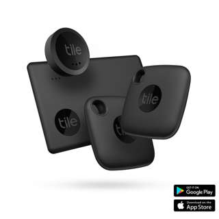 Tile Mate Essential 4-Pack Tracking Devices - Black (2022)