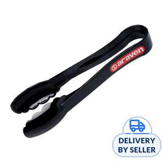 Araven Polycarbonate Tongs 23Cm - BLACK