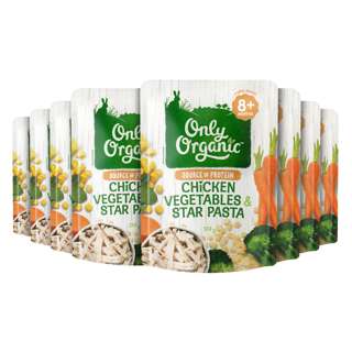 Only Organic Chicken Vegetables & Star Pasta Only Organic Chicken Vegetables & Star Pasta