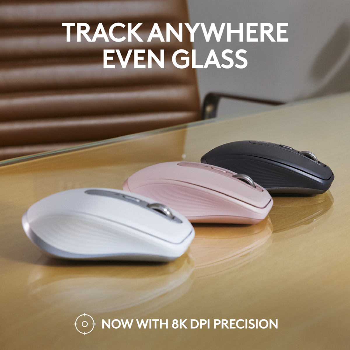 Logitech MX Anywhere 3S Bluetooth Silent Mouse - Rose | NTUC FairPrice