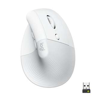 Logitech Lift Vertical Ergonomic Mouse - Off-white