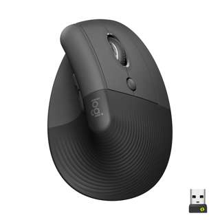 Logitech Lift Vertical Ergonomic Mouse - Graphite Logitech Lift Vertical Ergonomic Mouse - Graphite