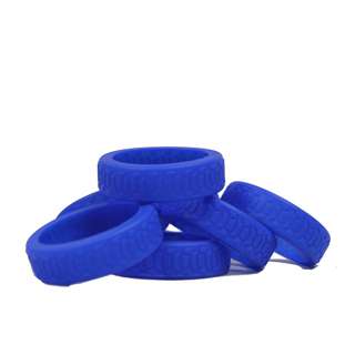 Lit Luggage Wheel Rubber Cover (Set of 8pcs) - Navy