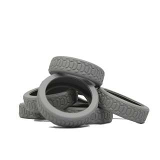 Lit Luggage Wheel Rubber Cover (Set of 8pcs) - Grey