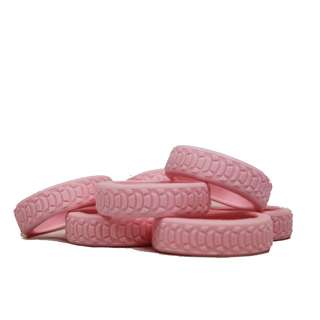 Lit Luggage Wheel Rubber Cover (Set of 8pcs) - Pink