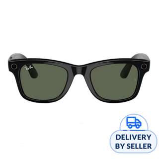 Rayban Meta Wayfarer Shiny Black G15 Green Lens