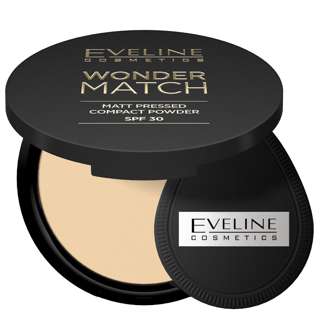 EVELINE WONDER MATCH MATT COMPACT POWDER SPF30 #2MEDIUM BEIGE