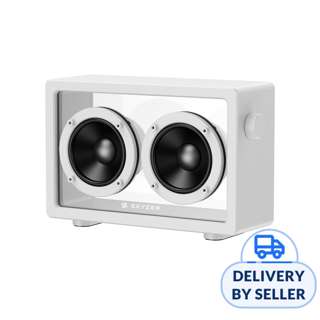 Skyzer Clear Box True Wireless Bluetooth Speaker - White Skyzer Clear Box True Wireless Bluetooth Speaker - White