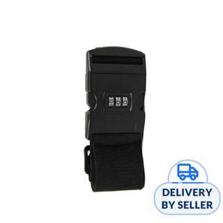 Sécurisé Luggage Strap with Number Combination Lock - Black