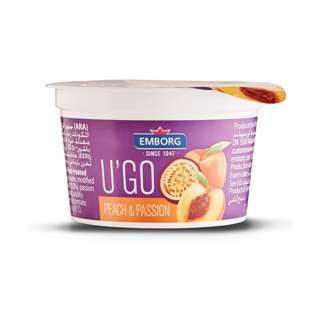 Emborg U'GO Yogurt (Flavors: Peach & Passion) 100g - Chilled